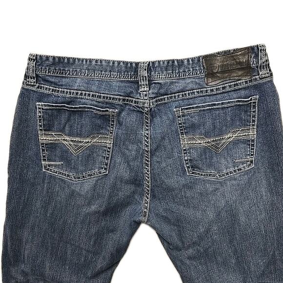 Rock & Roll Denim Mens Revolver Straight Slim Jeans Sz 40x36 Cowboy Western - Picture 2 of 10